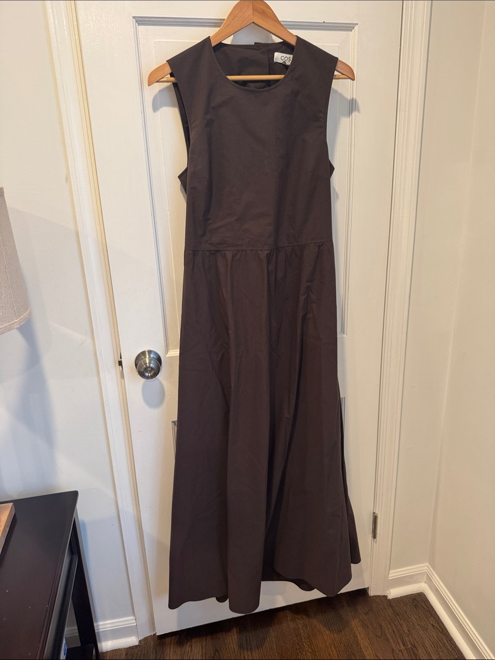 COS Brown Sleeveless Maxi Dress